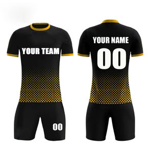 Diseño personalizado de poliéster transpirable unisex Deportes Fútbol Jersey Uniformes de fútbol Conjuntos de ropa deportiva de fútbol Conjunto completo de fútbol - Product Image 1