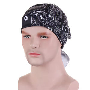 Fashion Custom Designer Unisex Soft Stretchable Turban Colorful Print Soft 100% Cotton <b>Bandanas</b> <b>for</b> <b>Man</b> - Product Image 5