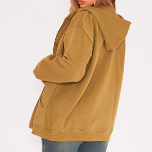 Sudaderas con capucha y sudaderas de mujer-Las mejores sudaderas con capucha de invierno para mujer Sudadera con capucha de algodón orgánico para mujer personalizada - Product Image 2