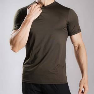 T-shirt OEM le plus vendu pour hommes Gym séchage rapide Streetwear athlétique t-shirts mâle équipage Fitness sport vêtements actifs t-shirts garçons - Product Image 3