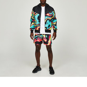 ชุดเซ็ตเสื้อแจ็คเก็ตวินด์เบรกเกอร์แบบสองชิ้นสั่งทำพิเศษสำหรับทุกเพศ ผลิตจากผ้าไนลอนผสมฝ้าย เป็นมิตรต่อสิ่งแวดล้อม แบบกลับด้านได้ ขายส่ง ลายเรียบ สไตล์สตรีท สำหรับกิจกรรมกลางแจ้ง - Product Image 6