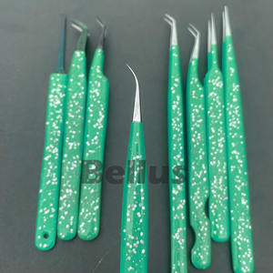 Pinzas de volumen de pestañas de próxima generación, puntas de precisión de fibra, revestimiento de brillo de acero inoxidable duradero, etiqueta personalizada, herramienta de artista de pestañas ecológicas - Product Image 3