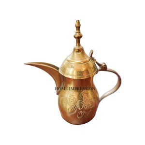 Luxurious <b>Metal</b> Shiny <b>Teapot</b> Affordable Customized Color Handmade Decorative Wholesale Dallah Table Top <b>Metal</b> Coffeepot Supplies - Product Image 5