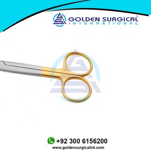 Tijeras quirúrgicas Mayo Stille de 15cm TC, mango dorado, tijeras de disección de tejidos, hoja curva al por mayor - Product Image 4