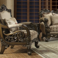 Ensemble de canapés de salon de luxe Bianca en teck sculpté à la main, style moderne du milieu du siècle, couleur et taille personnalisables pour hôtel, appartement, cuisine