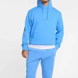 Sudadera con capucha de diseño clásico para hombre Asequible e ideal para uso diario Sudadera con capucha atlética holgada para hombre Color azul cielo - Product Image 2