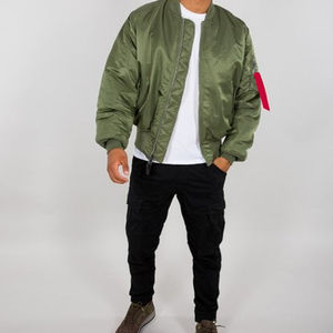 Ropa Personalizada, Chaqueta Bomber Informal de Invierno para Hombre, Impermeable y Resistente al Viento, para Entrenamiento, de Algodón/Poliéster de Alta Calidad - Product Image 6