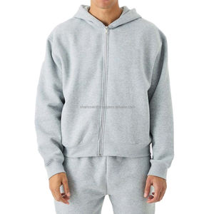 Ensemble de vêtements d'été personnalisés unisexe tout nouveau sweat à capuche zippé et short en coton vêtements de jogging pour hommes et sweat-shirt pour femmes - Product Image 1