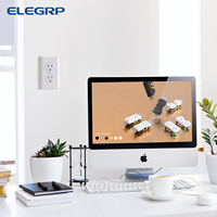 Prise de courant électrique ELEGRP US Standard Duplex 15A avec 2 prises murales décoratives