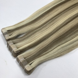 Venta al por mayor envío rápido vietnamita pelo crudo cinta de color en extensiones de cabello natural recto - Product Image 2