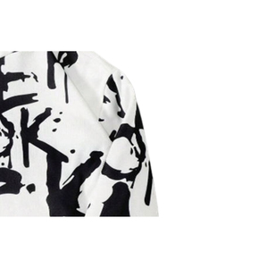 Pull-over décontracté tendance à épaules tombantes, imprimé, anti-boulochage, qualité supérieure, confortable, coupe ample, grande taille - Product Image 6