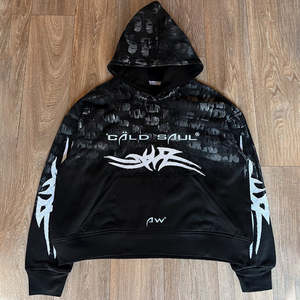 เสื้อครอปแบบมีซิปสำหรับสตรีทแวร์เสื้อแจ็กเก็ตผ้าคอตตอนพิมพ์ลาย - Product Image 2