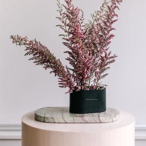 Meilleure vente de vase à fleurs en forme de bateau en métal de couleur noire pour les fêtes d'événements à domicile vases à fleurs faits à la main de table - Product Image 1