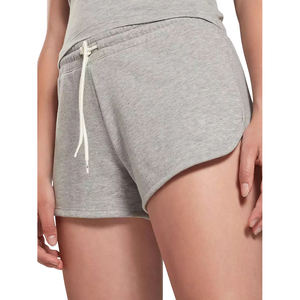 Shorts Deportivos de Cintura Alta para Mujer, Shorts de Gimnasio para Correr, Tela de Felpa Suave, Color Sólido - Product Image 5