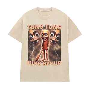 T-shirt pour homme de haute qualité 100% coton tricoté Hip Hop respirant anti-boulochage à séchage rapide à manches courtes - Product Image 1