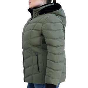 Nouvelle veste d'hiver pour femmes avec capuche, style décontracté, vêtements d'extérieur, doublure en nylon, imperméable et coupe-vent, prix de gros - Product Image 5