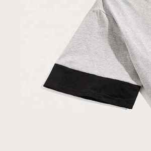 À la mode hommes t-shirt short ensemble 2 pièces tenue d'été respirant coton t-shirt short ensemble conception personnalisée imprimé - Product Image 6