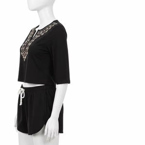 Conjuntos de Yoga con bordado de lentejuelas ligeras, ropa deportiva transpirable de tela elástica suave para mujeres, Fitness, gimnasio, entrenamiento, traje para correr - Product Image 2