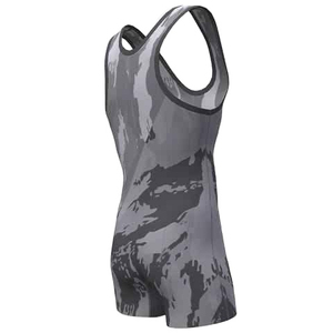 Singlets extensibles bas prix Top qualité hommes Wrestling Singlet tissu léger Sublimation Wrestling Singlet - Product Image 4