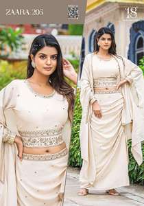 Kurti de Tela de Seda Vichitra de 3 Piezas de Venta Rápida en Nueva Tendencia para la Colección Femenina en Calidad Premium con Kurti, Pantalón y Dupatta - Product Image 6