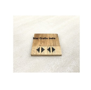 จานรองแก้วหินอ่อนสีขาวและสีเขียวพร้อมโลโก้ที่กำหนดเองที่รองแก้วหินธรรมชาติทรงกลมที่วางแก้วสำหรับกาแฟ/ชา - Product Image 2