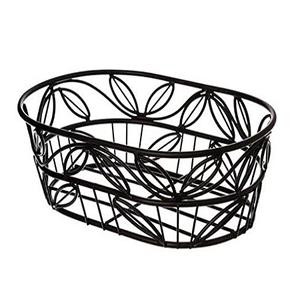 Handmade Iron Black Color Bread Basket Finest Quality Customized Shape Table Top Bread Basket For Hot Sale - Product Image 1