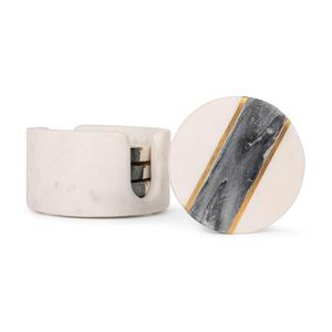 Posavasos Redondos Cromados para Té con Soporte, Juego de 4, con Tamaño y Color Personalizados - Product Image 3