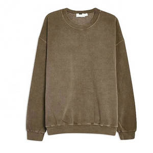 Sweatshirts en molleton à col rond pour hommes de haute qualité Logo personnalisé et couleur Service OEM de haute qualité Motif solide - Product Image 2