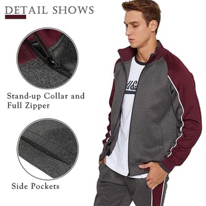 Vente en gros 2025 Ensemble de survêtements décontractés pour hommes-Derniers survêtements de sport à fermeture éclair complète pour jogging et sport pour hommes - Product Image 2