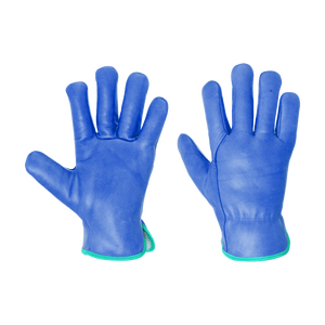 Construcción diaria Jardinería Guantes de conducción Cuero de grano de oveja Lona Abrasión Resistente al calor Guantes de seguridad suaves y cómodos - Product Image 3