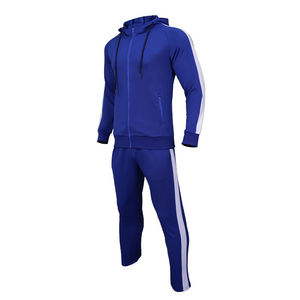 ชุดกีฬาฤดูหนาว เสื้อผ้ากีฬาแบบสองชิ้น สีสันปรับแต่งได้ ชุดวอร์มผู้ชาย ทรงปกติ ผ้าโพลีเอสเตอร์ 100% สตรีทแวร์มีฮู้ด - Product Image 1