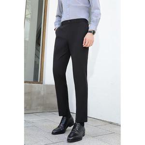 Pantalones de Traje Casuales para Hombre, Corte Recto, Cintura Media, Elásticos, Ajustados, Estilo Caballero - Product Image 5