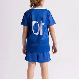 Conjunto de uniforme de fútbol para niños con Jersey y pantalones cortos para práctica de equipo y actividades deportivas escolares uniforme de fútbol para niños - Product Image 3