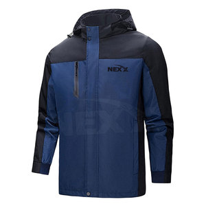 Chaqueta Cortavientos con Capucha para Hombre, Estilo Urbano, Diseño con Letras, Impermeable, Ecológica, de Nailon/Poliéster, Colores y Logotipo Personalizables - Product Image 1