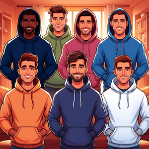 เสื้อสวมหัวมีฮู้ดสำหรับผู้ชายเสื้อสเวตเชิ้ตพิมพ์ลายดิจิทัลแนวสตรีทแบบลำลองแนวสตรีทแบบกำหนดเองสำหรับฤดูหนาว - Product Image 4