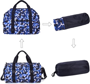 Venta caliente logotipo personalizado impermeable de secado rápido de tela de algodón bolsas de deporte de lona 30-40L de capacidad de alta calidad al aire libre bolso de hombro - Product Image 5