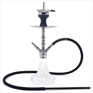 Wholesale Luxury Moze Breeze Modern Mirror Aluminum Hookah Shisha Resin <b>Glass</b> Set at Price - Product Image 1