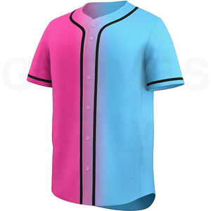 Collection Vintage Gants lourds City Baseball Jersey Ultra Doux Mélange de coton Coupe décontractée Distressed Team Graphics Jersey - Product Image 1