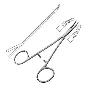 Portaagujas Manual HEGAR-BAUMGARTNER de 14 cm, Acero Inoxidable TC, Calidad Premium, Uso en Cirugía General, Certificado CE Clase I, 1 Año de Garantía - Product Image 5