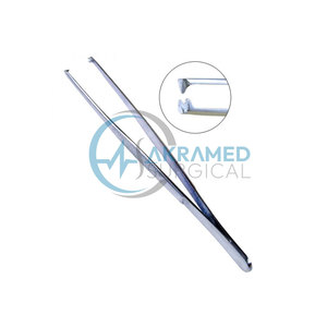 คีมจับกระดาษทิชชูแบบตรง ทำจากสแตนเลสคุณภาพพรีเมียม เครื่องมือผ่าตัดแบบใช้มือ Akramed Surgical AS-TF-02 ใช้ซ้ำได้ - Product Image 4