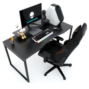Escritorio de Juego Ergonómico Moderno TaUP GD68043, Patas de Hierro, Superficie de Madera, Construcción de Metal y MDF de Carbono para Uso en Oficina - Product Image 2