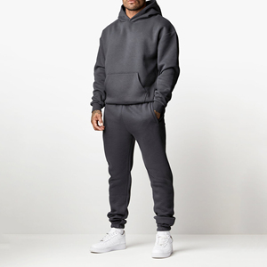 Conjunto de Ropa Casual para Hombre, Ligero, Cálido, para Invierno, con Capucha, Diseño Sólido, Logotipo Personalizado, 100% Algodón, Secado Rápido, Transpirable - Product Image 2