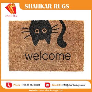 Modern Eco-Friendly <b>Large</b> Indoor/Outdoor Chevron Plush <b>Door</b> <b>Mat</b> 100% Natural Coir Weather Resistant Area Rugs Sets New Year's - Product Image 4