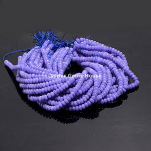 À la mode belle Tanzanite Quartz lisse Rondelle forme 8mm perles brins pour la fabrication de bijoux collier et Bracelet cadeau pour les femmes - Product Image 4