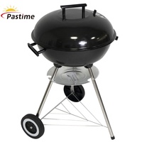Chariot de jardin en acier de 17 pouces, barbecue à charbon de bois avec allumage automatique, barbecue d'extérieur