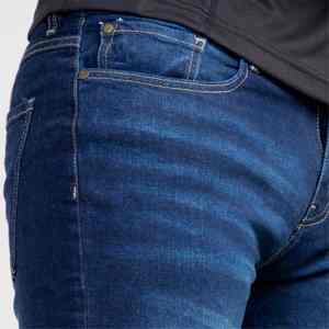 Smart Fit Stretch <b>Denim</b> Jeans Indigo Blue Classic Tapered Leg Jeans Comfortable Cotton Blend Trendy Street Wear Stylish Fit <b>Men</b> - Product Image 3