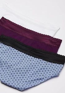 Bragas de algodón Hipster, ropa interior Sexy de talla XL con decoración de encaje, tela transpirable para todo el día, comodidad, Control de barriga ligero - Product Image 2