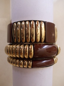 Bracelet tendance multicolore artisanal de style vintage à l'ancienne, motif naturel, poli brillant - Product Image 3