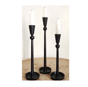 Amazing Design <b>Candle</b> <b>Stick</b> Holder <b>Black</b> Color Best Quality Metal Room Decorated Latest Arrival Tapper <b>Candle</b> Holder Villa Decor - Product Image 3
