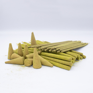 100% NATURAL AROMATIC EUCALYPTUS WOOD <b>CONE</b> <b>INCENSE</b> CHEMICAL-FREE ECO-FRIENDLY ORGANIC Durable Long-lasting MADE in PERU - Product Image 5